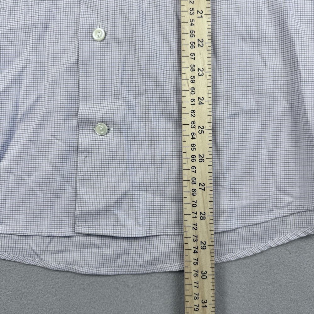 Lot of 2 Eton Slim Long Sleeve Button Shirt Men 40/15.75 (L) Grid Check Plaid - Picture 3 of 11
